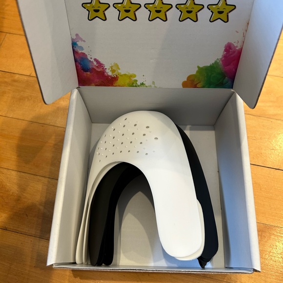 5 pair 4 Black inserts Shoe Crease Protectors creaseless women’s 7-12 Men’s 5-8 - Picture 6 of 6